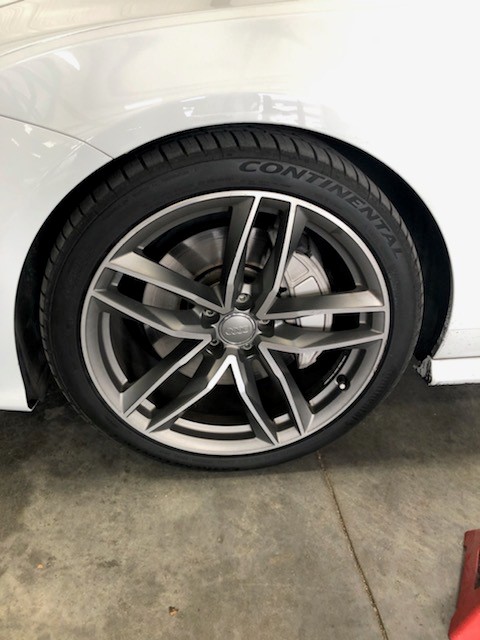 Wheel Reconditioning of 2016 Audi A7 Supercharged in Dallas, TX